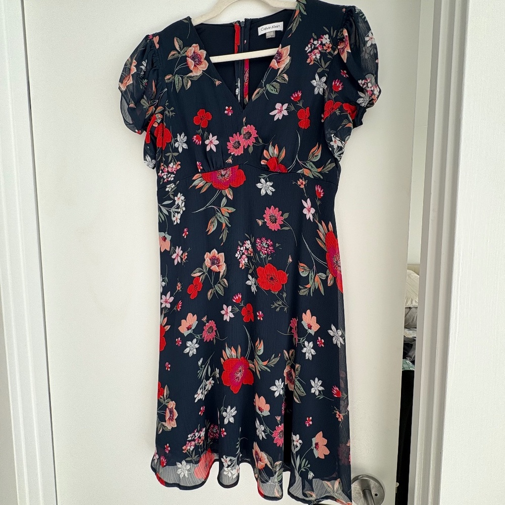 Calvin Klein Floral Mini One Piece